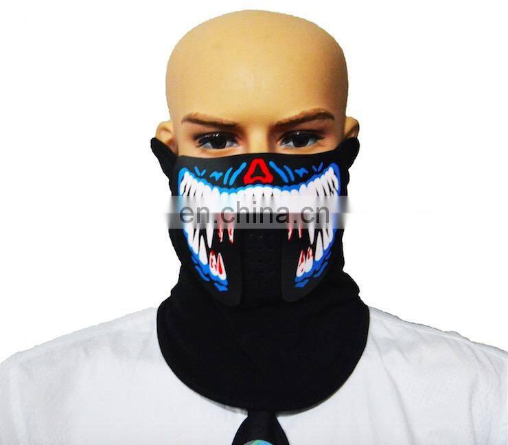 Lighting EL Mask Panel EL Facial Mask for Halloween