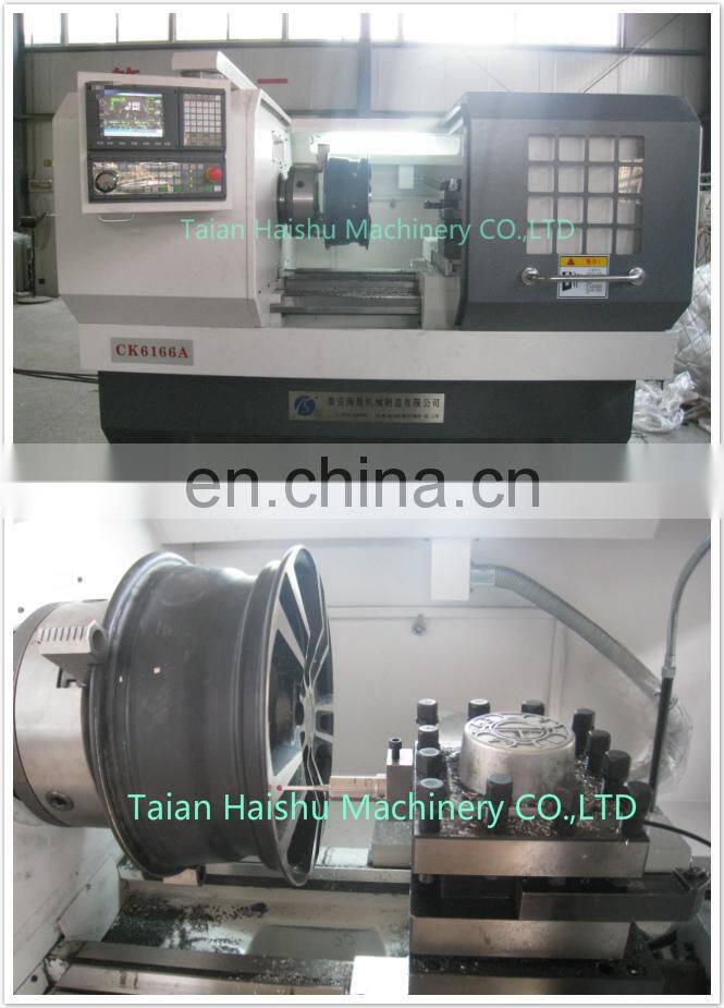 CK6166A automatic wheel repair cnc lathe from china