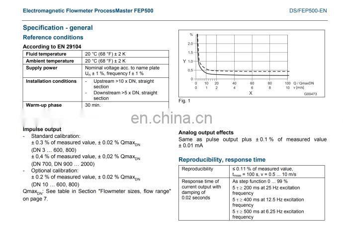 Factory price wholesale SIEMENS Electromagnetic Flowmeter water-proof Made In China Low