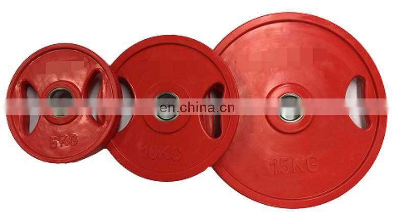 Gym Fitness Body Building Plates Hand-grabbing Colorful Holes Disc Wholesale