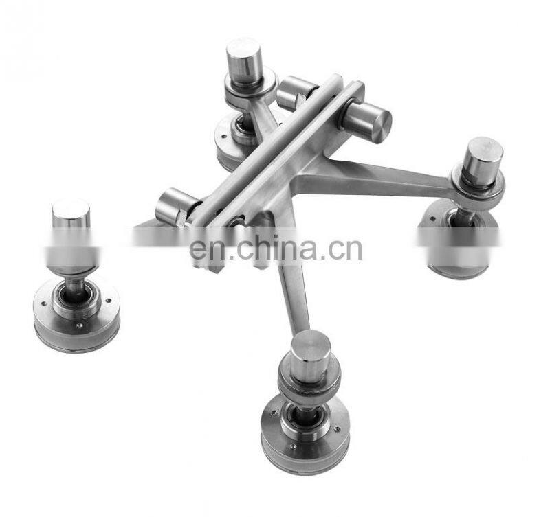 Glass spider fitting,stainless steel glass spider with 4 arms for glass curtain wall