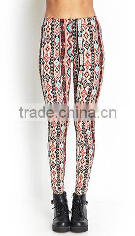 2015 Southwestern-Inspired Knit Leggings with Elasticized Waist