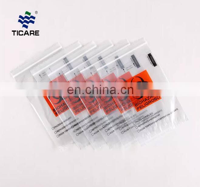 Medical Biodegradable Autoclavable Trash Bin Bags Plastic Biohazard Garbage Waste Transport Specimen Bag