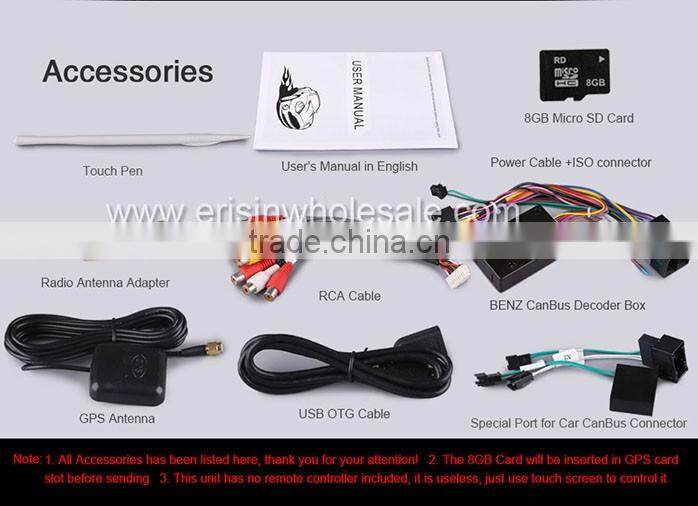 Erisin ES7507M 7 inch 2 Din Auto Car DVD GPS for G-Class W463