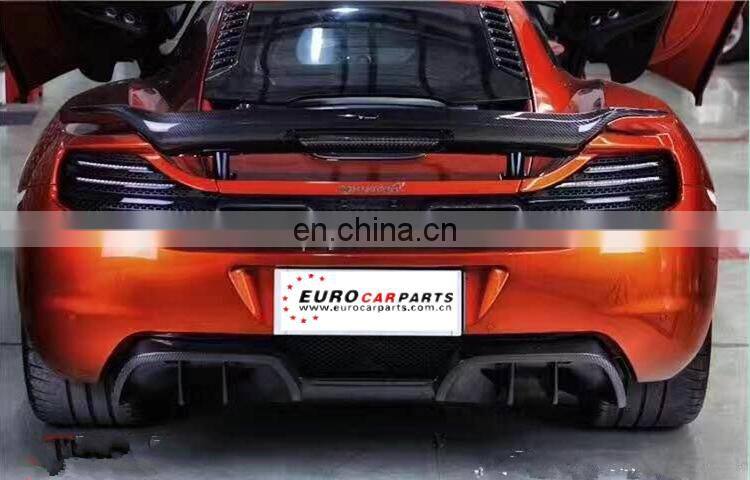 High quality 650s MP4 12-C carbon rear diffuser fit for RZ style carbon fiber rear lip