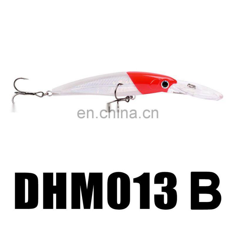 Lure17cm/32gForeign trade plastic false bait sea fishing artificial lure China fishing silicone bass hooked leurre de pche black