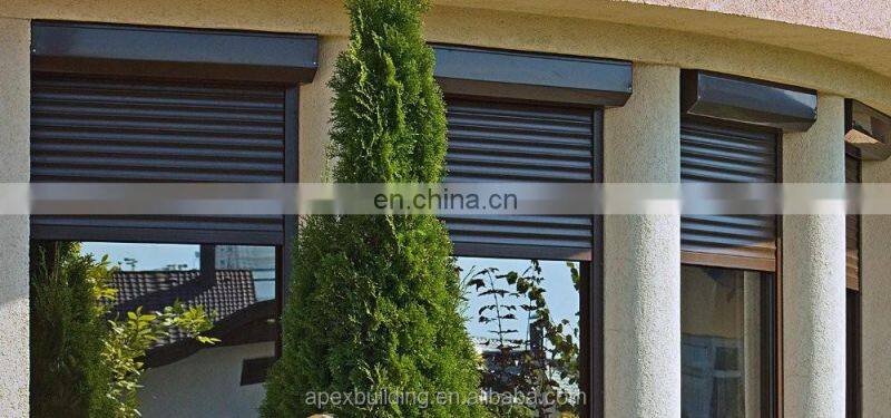European Standard Insulated Summer & Winter Aluminum window roller shutters automatic remote controlled
