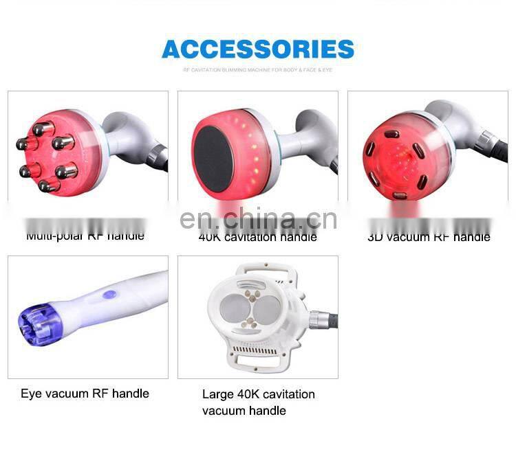 Multifunctional 6 in 1 Portable V10 cavitation vacuum roller body shape slimming cellulite removal machine