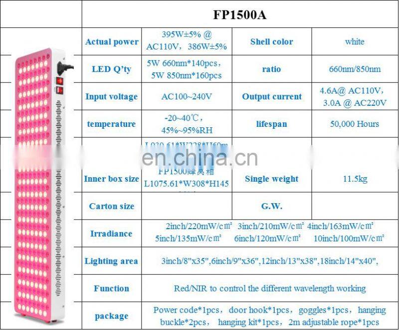 New Pdt Led Infrared Red Light Therapy Near Infrared Light Therapy Lamp Panel 660nm 850nm Infrared Light Therapy Machine