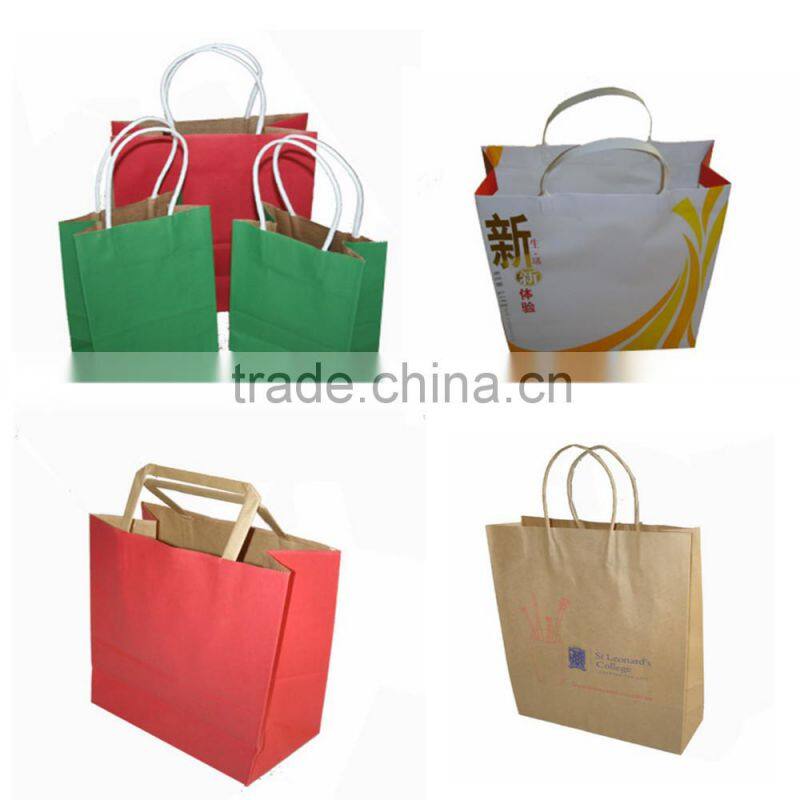 Cheap Kraft brown paper bags with handles