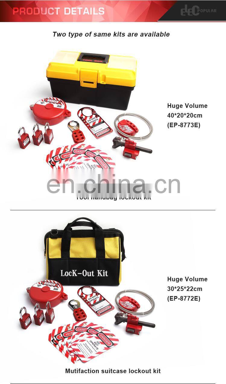 Industrial High Security Device Safety Padlocks Gate Valve Lockout Kits