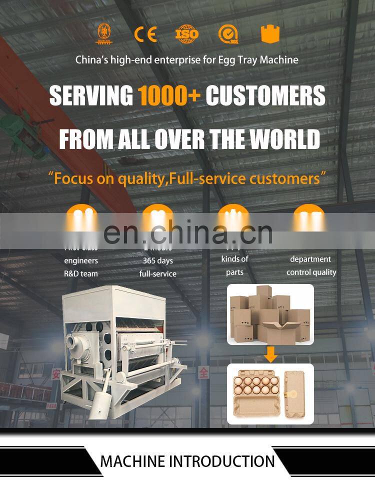 3000pcs/h paper pulping egg tray production line egg tray with cover making machine paper fruit tray drying machine