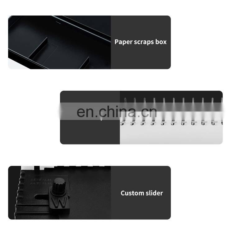 Professional Office Desktop Easy Use A4 Size Paper 150 Sheets Manual Comb Binding And Punching Binder Machine