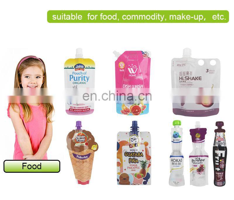 Food Grade Stand Up Spout Pouch Tomato Sauce Juice Drink Packaging Bags