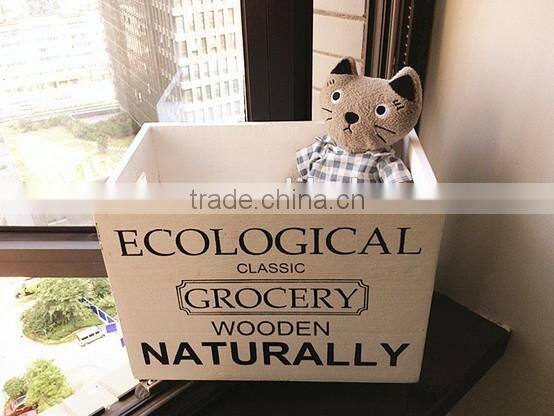 Eco-friendly custom wooden zakka storage box