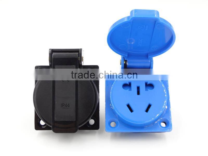 High grade waterproof Super Tough Nylon AU/EU/US waterproof socket outlet receptacle