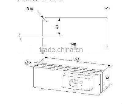 AD-C005 Lock Patch Fitting, Patch Fitting lock