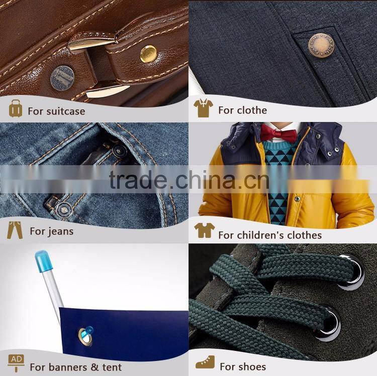 Quality Decorative Gold Metal Rivet Brand Logo Jeans Button