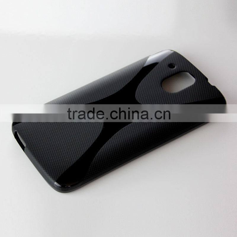 X line design tpu gel cell phone cases for HTC Desire 526G+