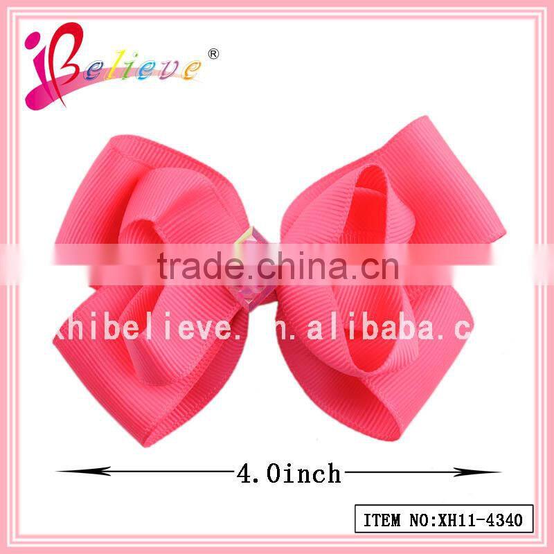 Popular korker curly ribbon hair clip,elegant french barrette hair clips wholesale (XH6001-369)