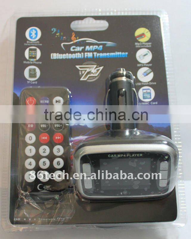 Good quality 1.8inch car mp4 fm modulator for promotion