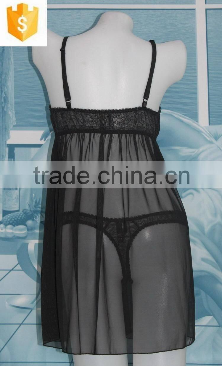sex polyamide babydools lingerie, hot fashionable women nightwear