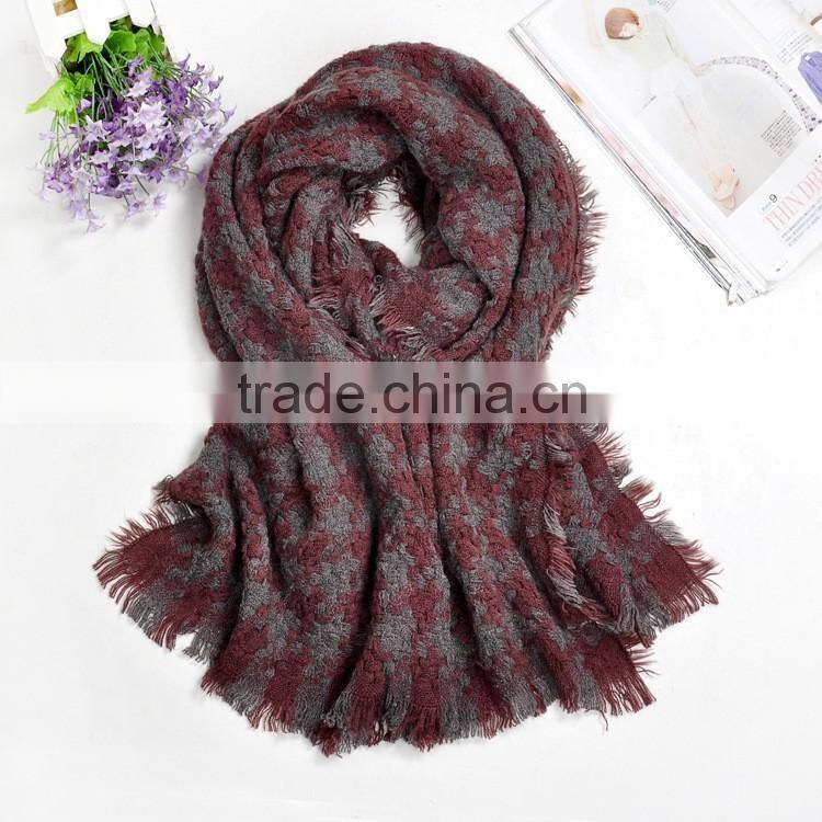 New Arrvial Wool Houndstooth Winter Women Shawls