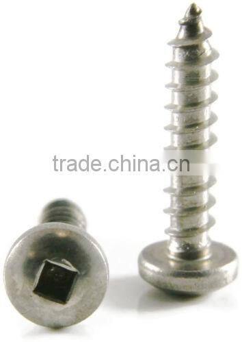 Sheet Metal Screws Stainless Steel Pan Head Square Drive