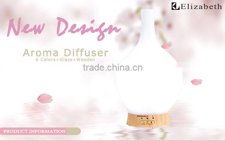 Ultrasonic cool mist aroma diffuser essential oil diffuser with 7 LED light changing Elizabeth