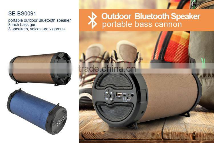 Rechargeable Outdoor Sports Waterproof Shockproof Portable Wireless Bluetooth Speaker with hands free call