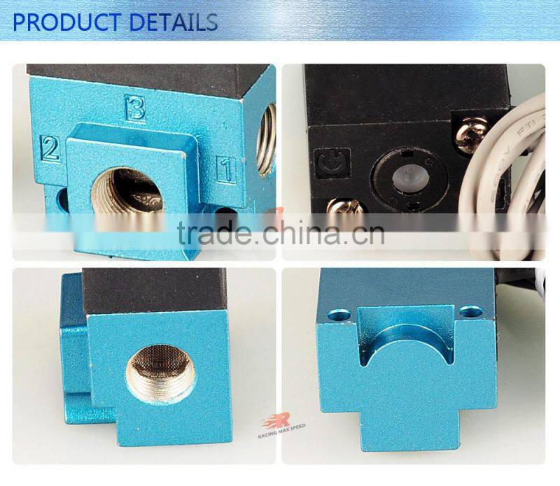 High Quality 3 Ports Boost Solenoid Valve Frequency Push Quick Connect Dc12v Ev01