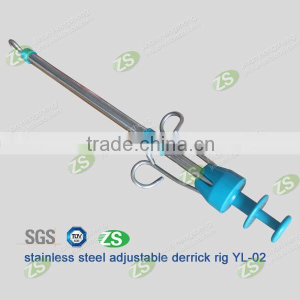 Hospital Medical Infusion Support Transfusion IV Pole Stand for Bed