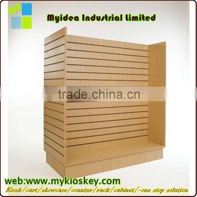 Luxury Classical Portable wooden and metal clothing store display rack