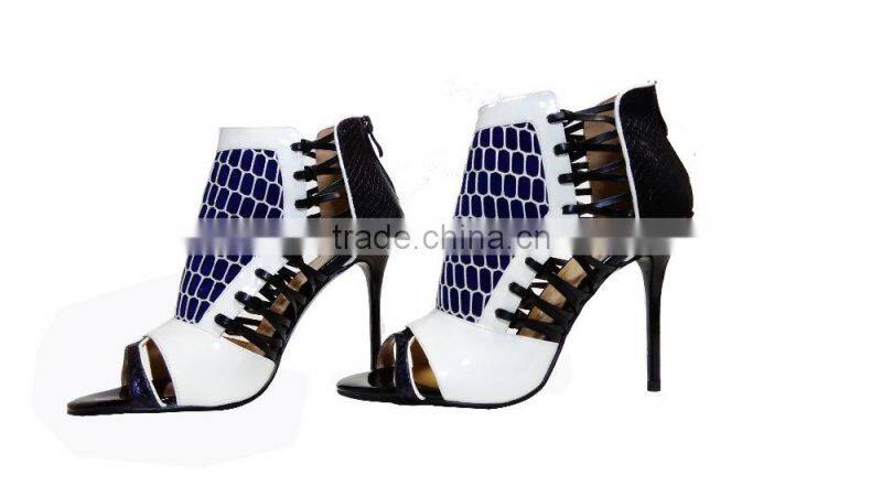 Mature Sexy Girls High Heel Shoes, Open Toe Ankle Sandals Collage Colors Shoes, Beauty Women High Heel Shoes