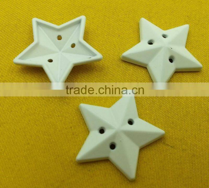 22mm Star Shape 3 holes metal sew-on button For kidswear -- MS6055