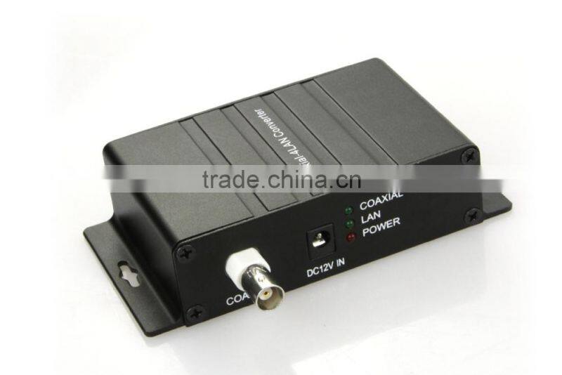 High quality 1C4E EoC Converter with 1 BNC Port and 4x Ethernet Ports