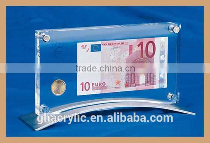 GH-P0018 arcylic wall mounted picture frames, wall clock picture frame