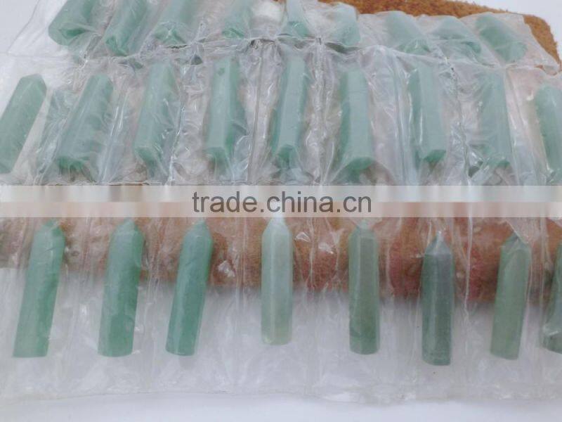 Wholesale Natural Tiger Eye Gems Stones Hexagonal Crystal Amazonite Point Healing Necklaces Earrings Pendant Beads Jewelry