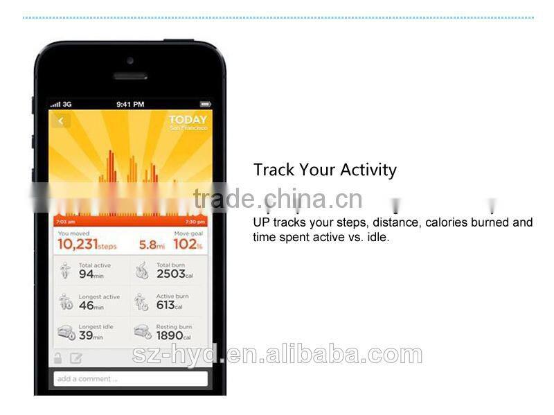 New Smart Fitness Sleep Monitoring Bluetooth Pedometer Silicone Bracelet(NT-BP0068)