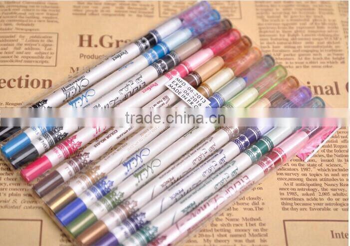 Kiss Me long lasting waterproof best eyeliner black slim liquid eyeliner with purple tube