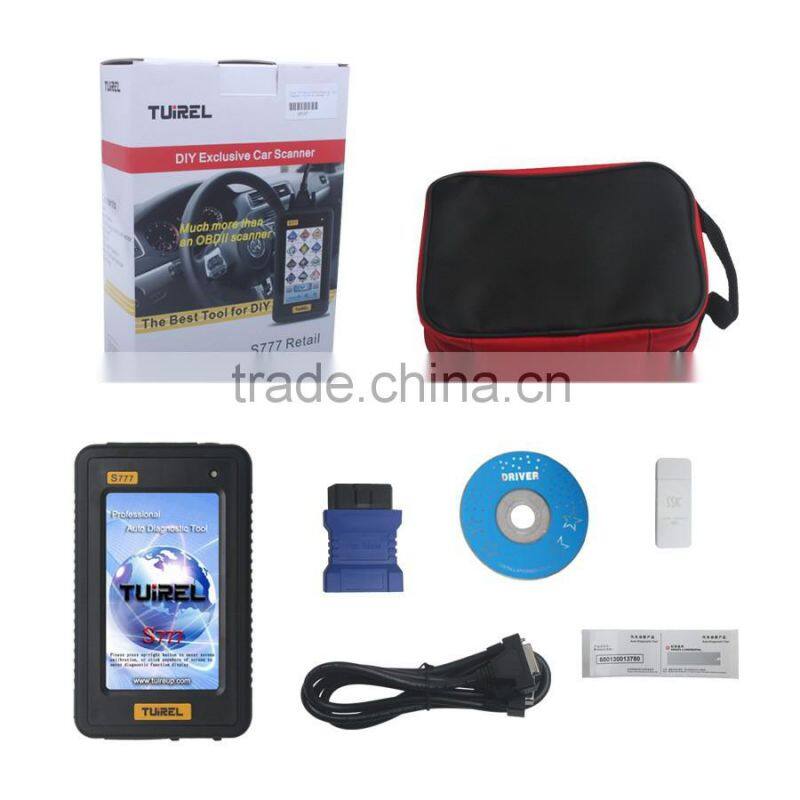 DIY Car code scanner Tuirel S777 Auto Diagnostic Tool,best price New Product Tuirel S777 With Total 46 car Software Retail DIY