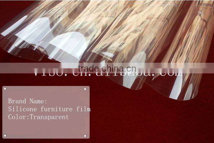Silicone 2mil PET high gloss protective film for furniture
