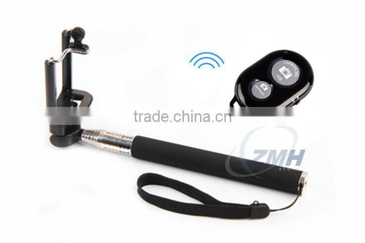 2015 New Products Telescopic Pole Monopod Bluetooth Selfie Sticks