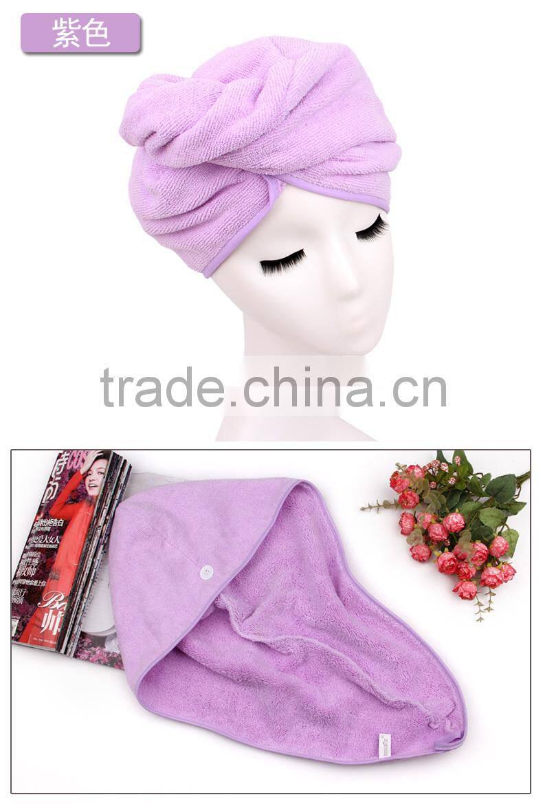 factory OEM hair turban absorbent turban toewl microfiber hairwrap