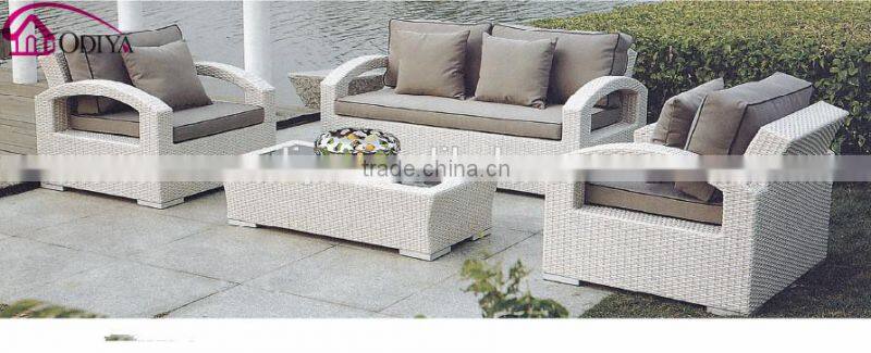 Rattan wicker outdoor garden 3 seater sofa set