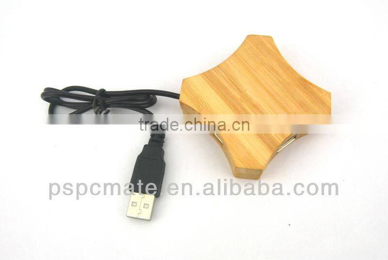 Wooden Usb Hub 4 Port 1.1 or 2.0 Version for Your Options