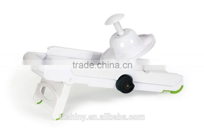2016 Premium Safe Plastic V-Blade Slicer Stainless Steel Mandoline Slicer Julienne Slicer