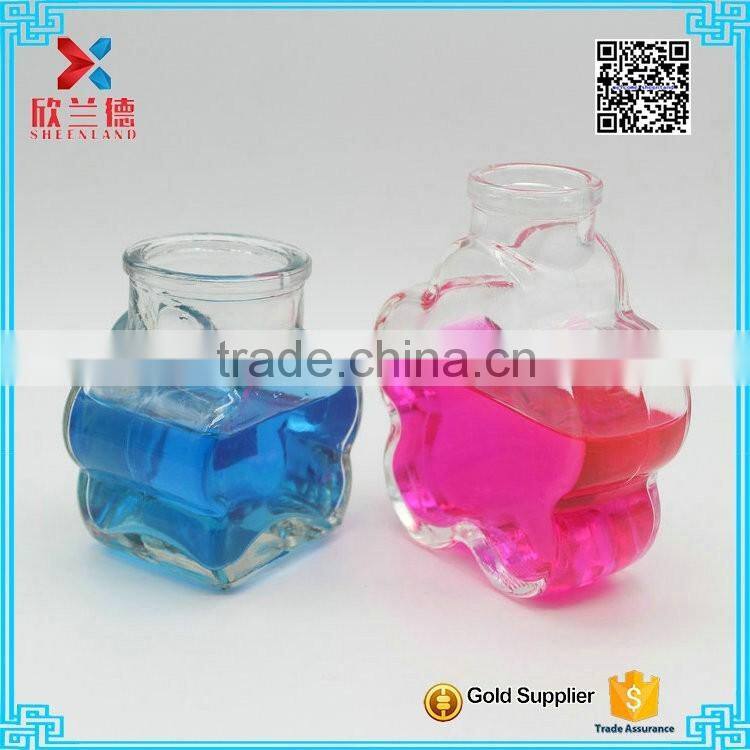wholesale Gift use empty 120ml star shape wishing bottle with wooden cork