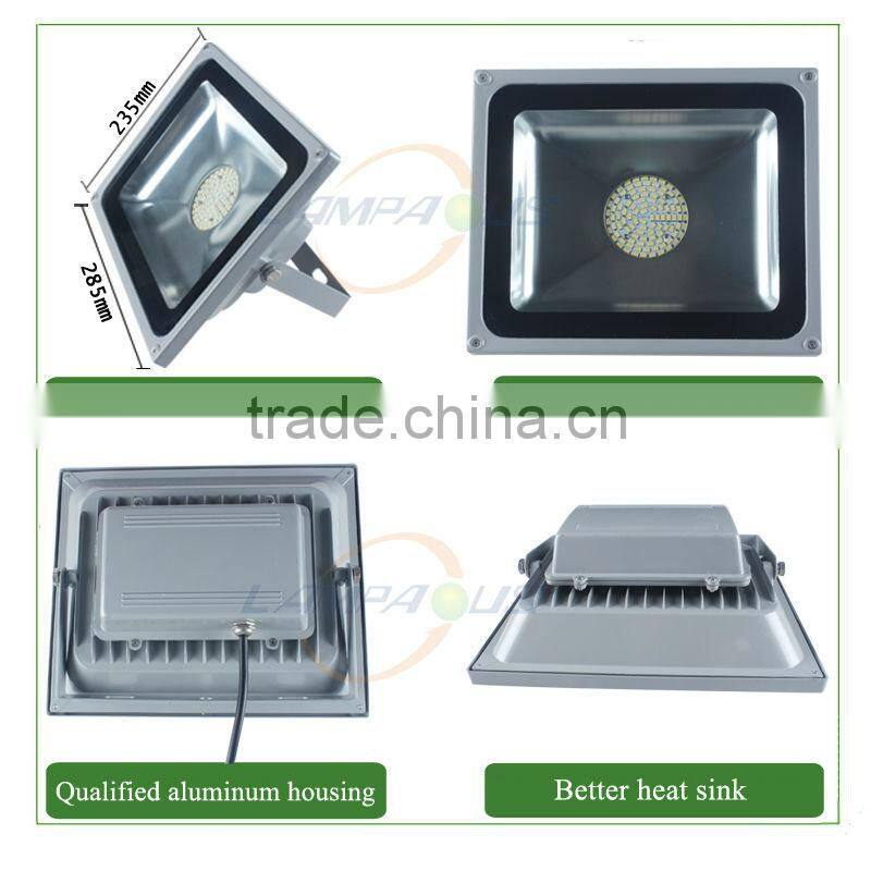 2015 new arrival high power smd led outdoor light reflector warm cool day white ip65 50w led floodlight
