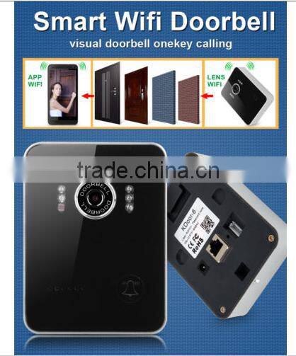 2015 CE ROHS FCC 2 way voice intercom passed 720P wifi doorbell camera